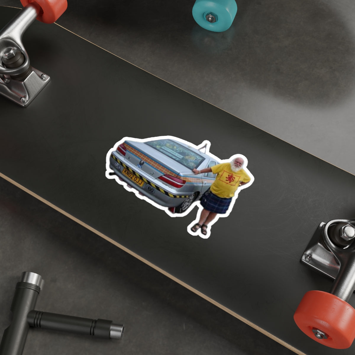 7 - Car - Scottish - 1 - Stickers