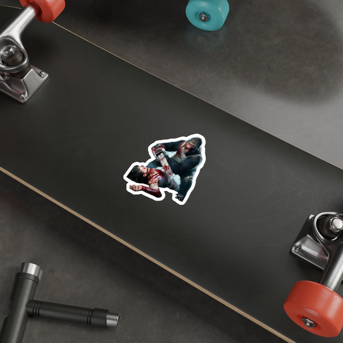 7 - Animals - Gorilla chainsaw massacre - Stickers