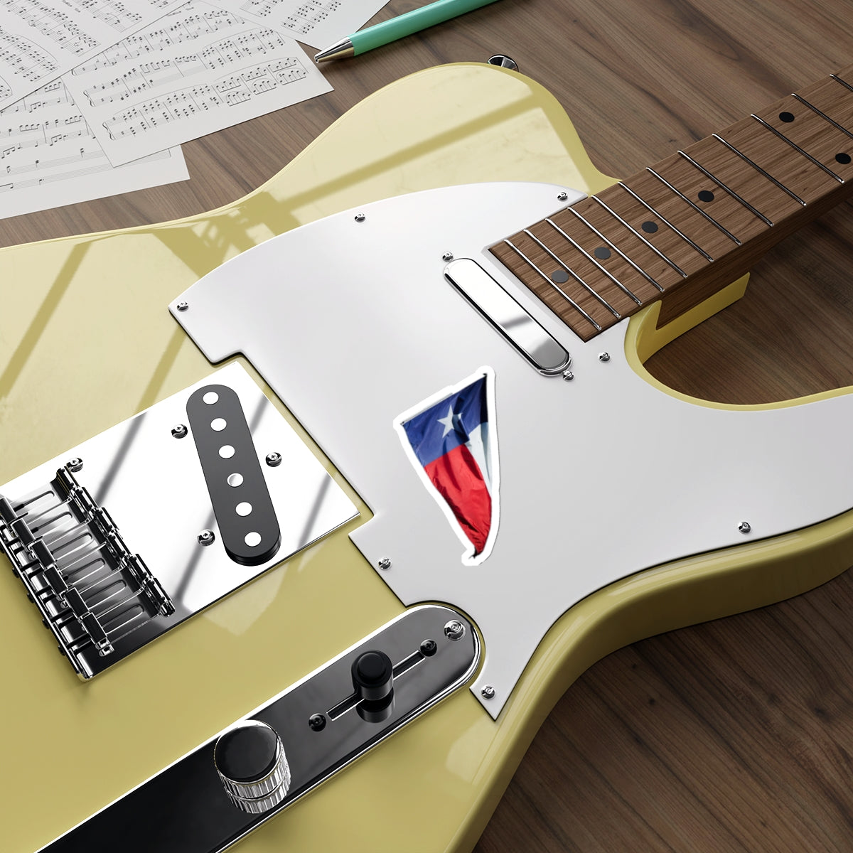 7 - Texas Flag Die - Stickers