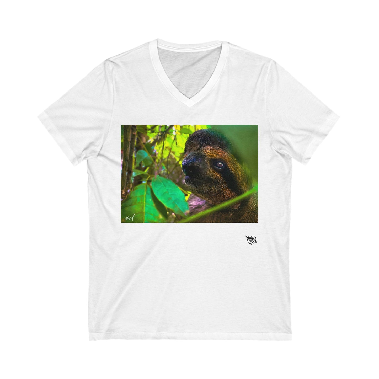 1 - Costa Rica - Sloth - V-Neck