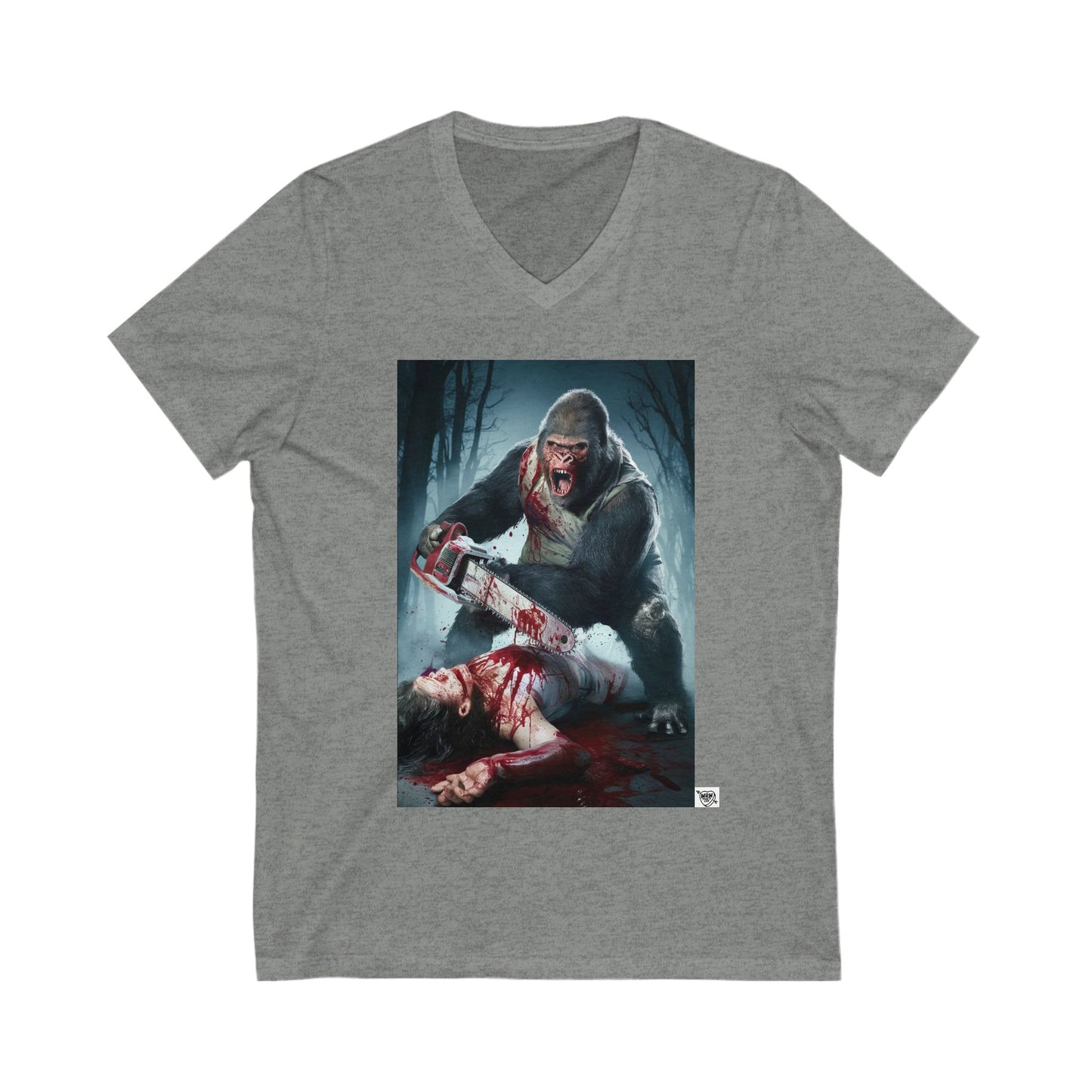 4 - Gorilla Chainsaw Massacre - V-neck