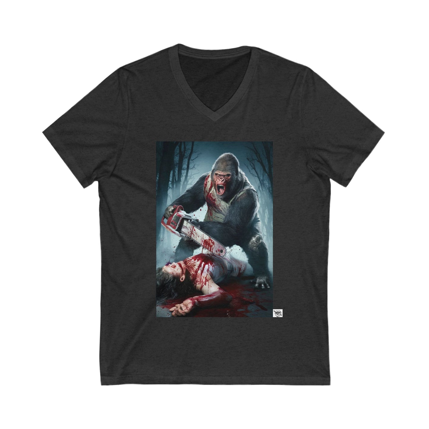 4 - Gorilla Chainsaw Massacre - V-neck