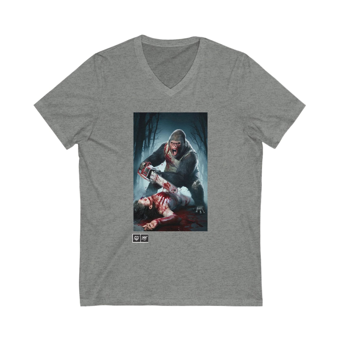 4 - The Gorilla Chainsaw Massacre - V-neck