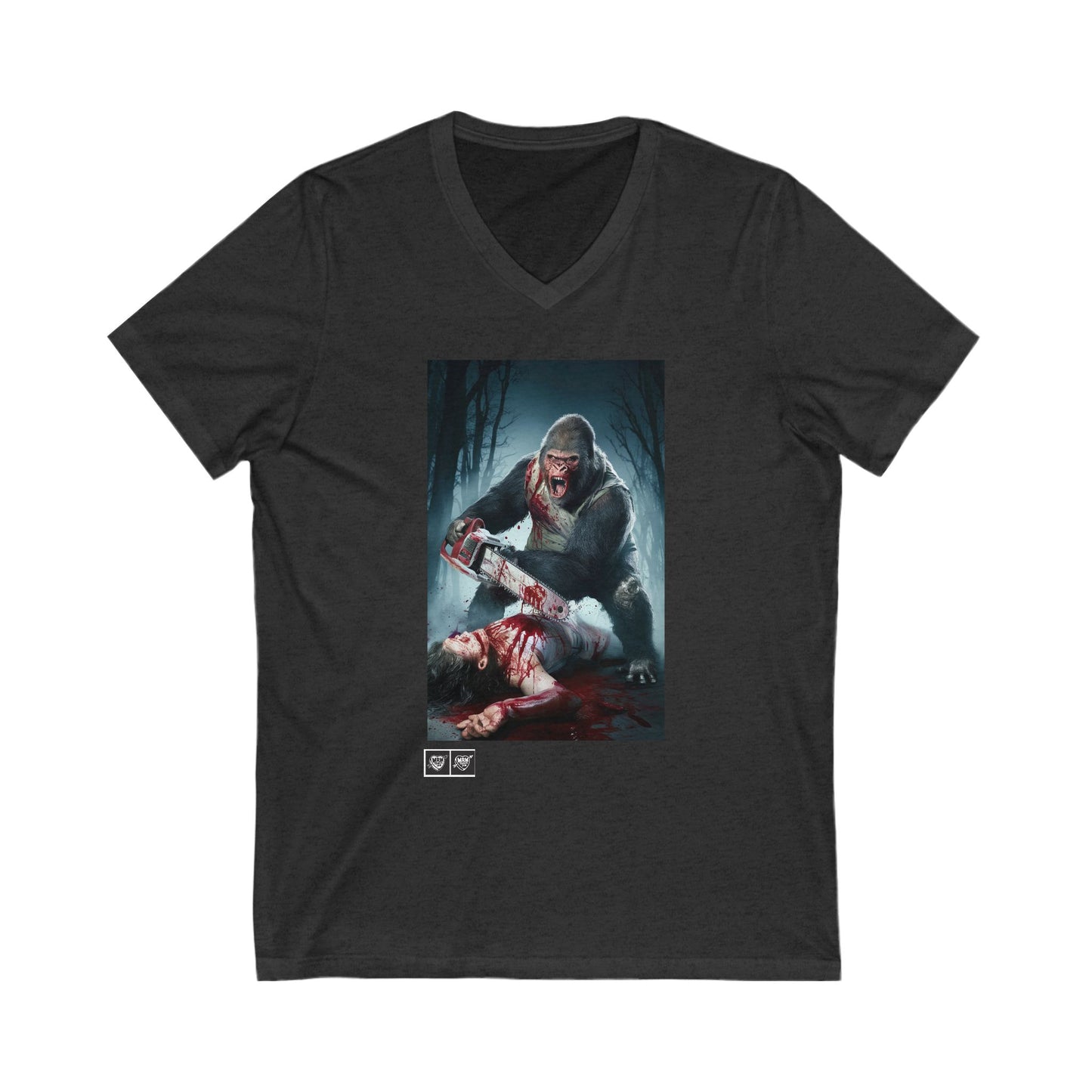 4 - The Gorilla Chainsaw Massacre - V-neck