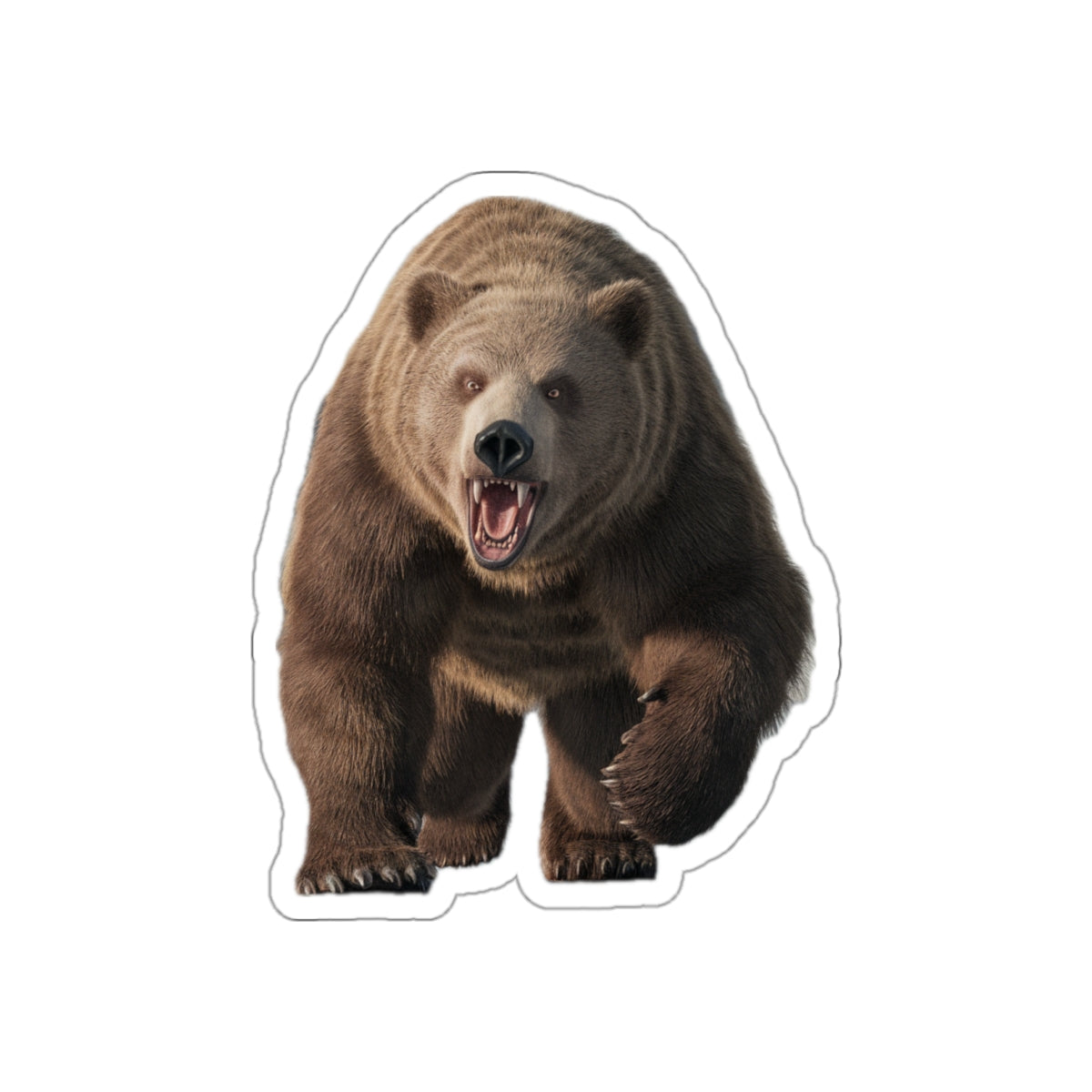 7 - Angry Bear - Stickers