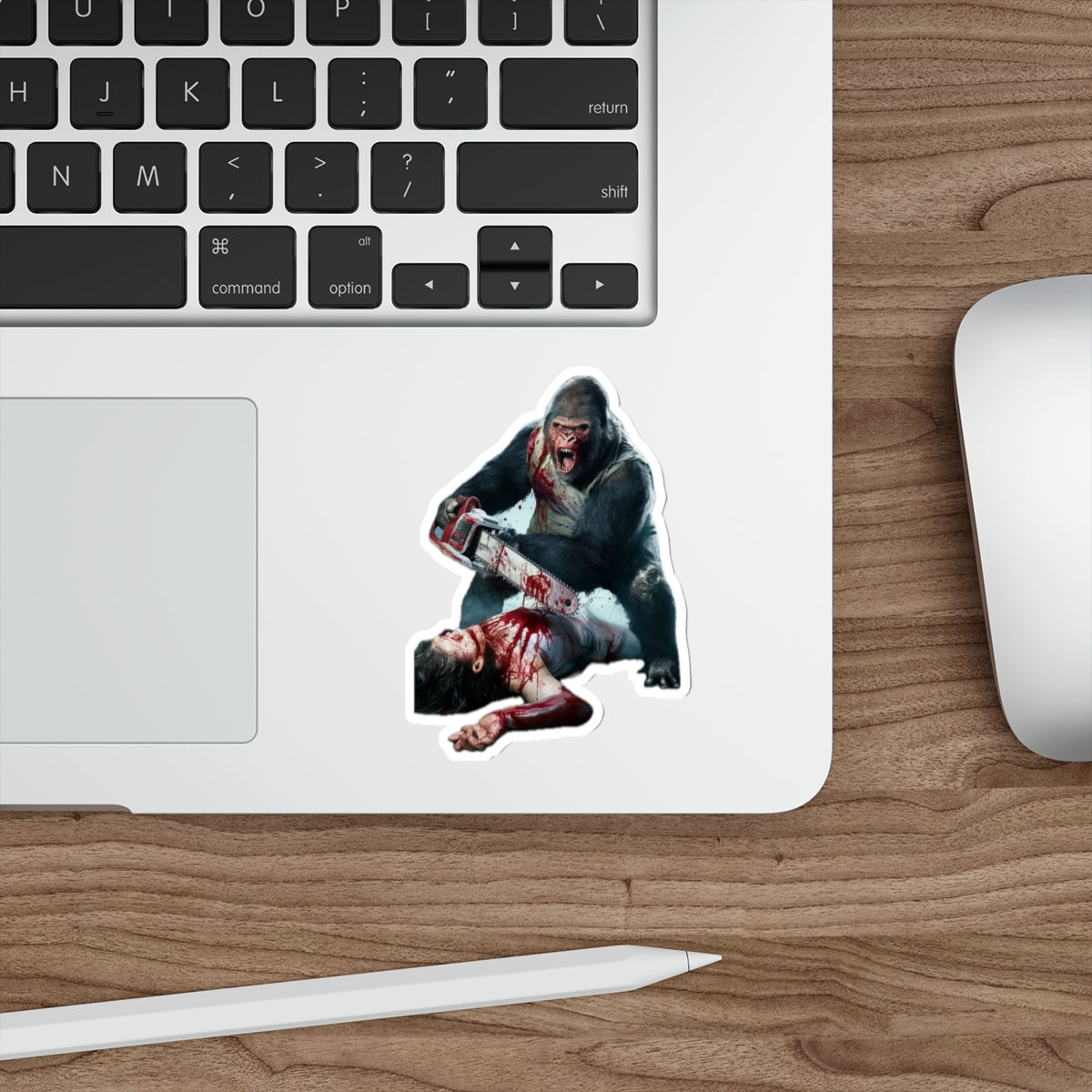 7 - Animals - Gorilla chainsaw massacre - Stickers