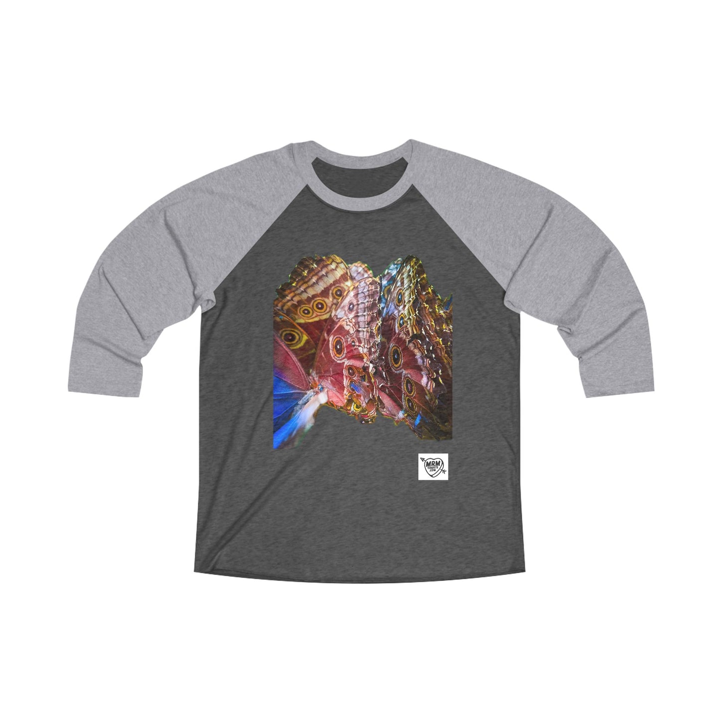 3 - Butterfly - 1 - 3/4 Raglan Tee