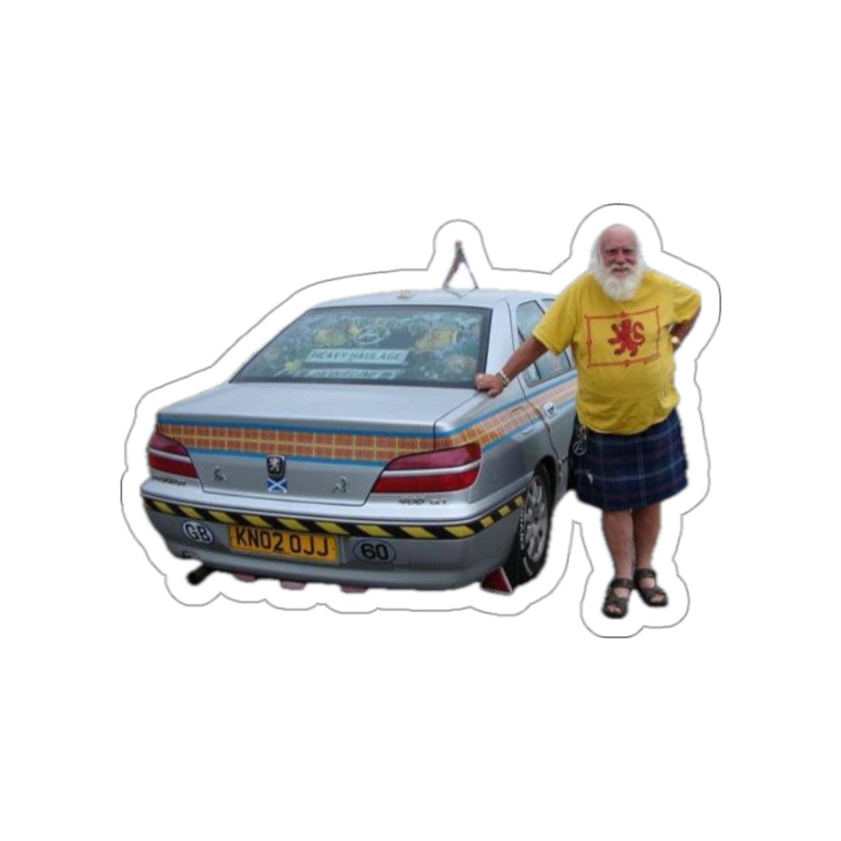 7 - Car - Scottish - 1 - Stickers