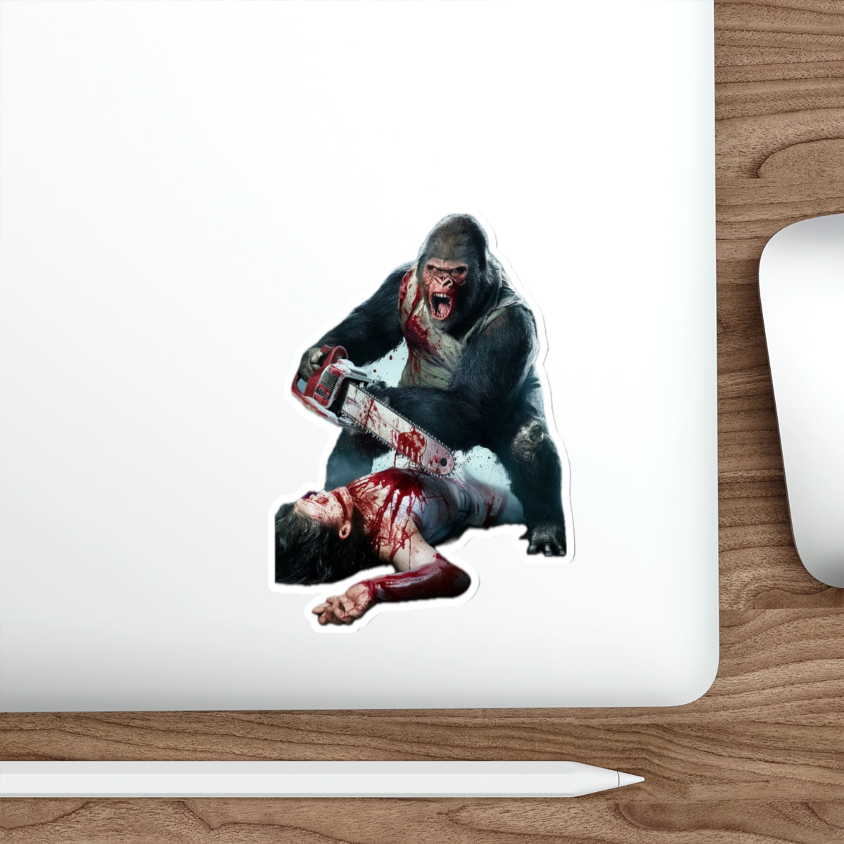 7 - Animals - Gorilla chainsaw massacre - Stickers
