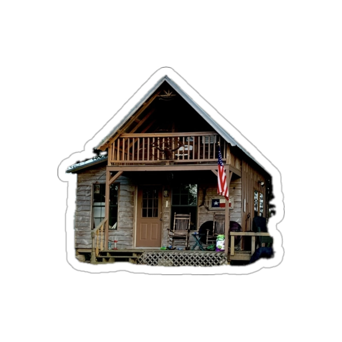 7 - Texas - Cabin - Stickers
