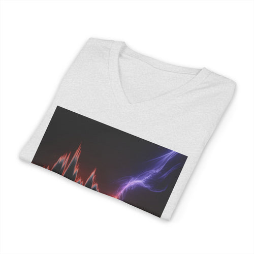 432 Hz vs 528 Hz Frequency Soundwave - V-Neck