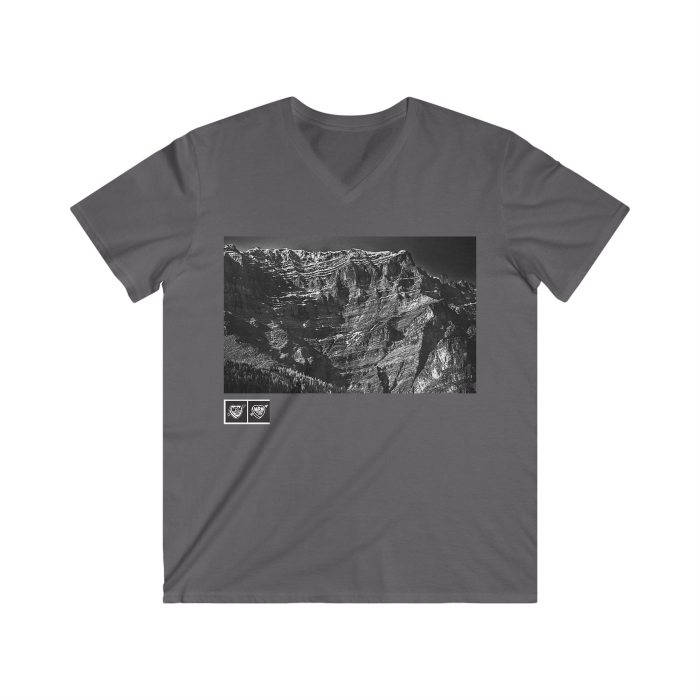 8. Canada - Mountains - Gray - V- neck