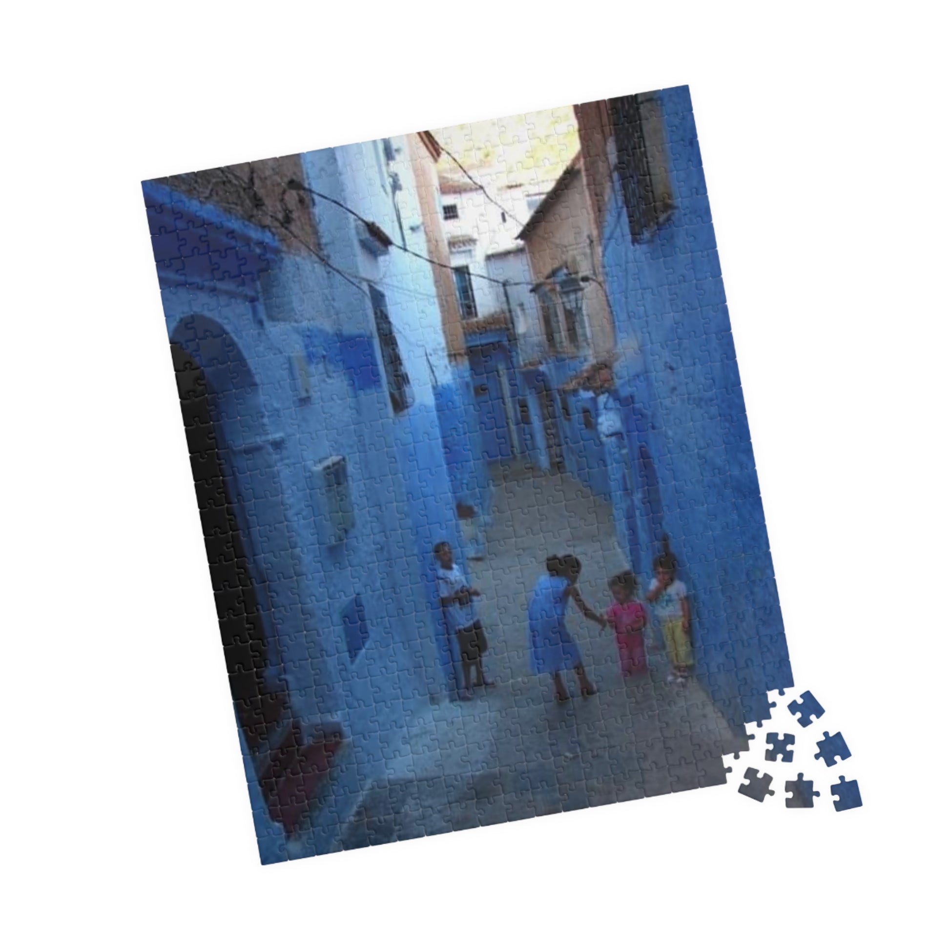 Chefchaouen Morocco - Puzzle - 110, 252, 520, 1014-piece Jigsaw, Gift for Puzzle Chefchaouen