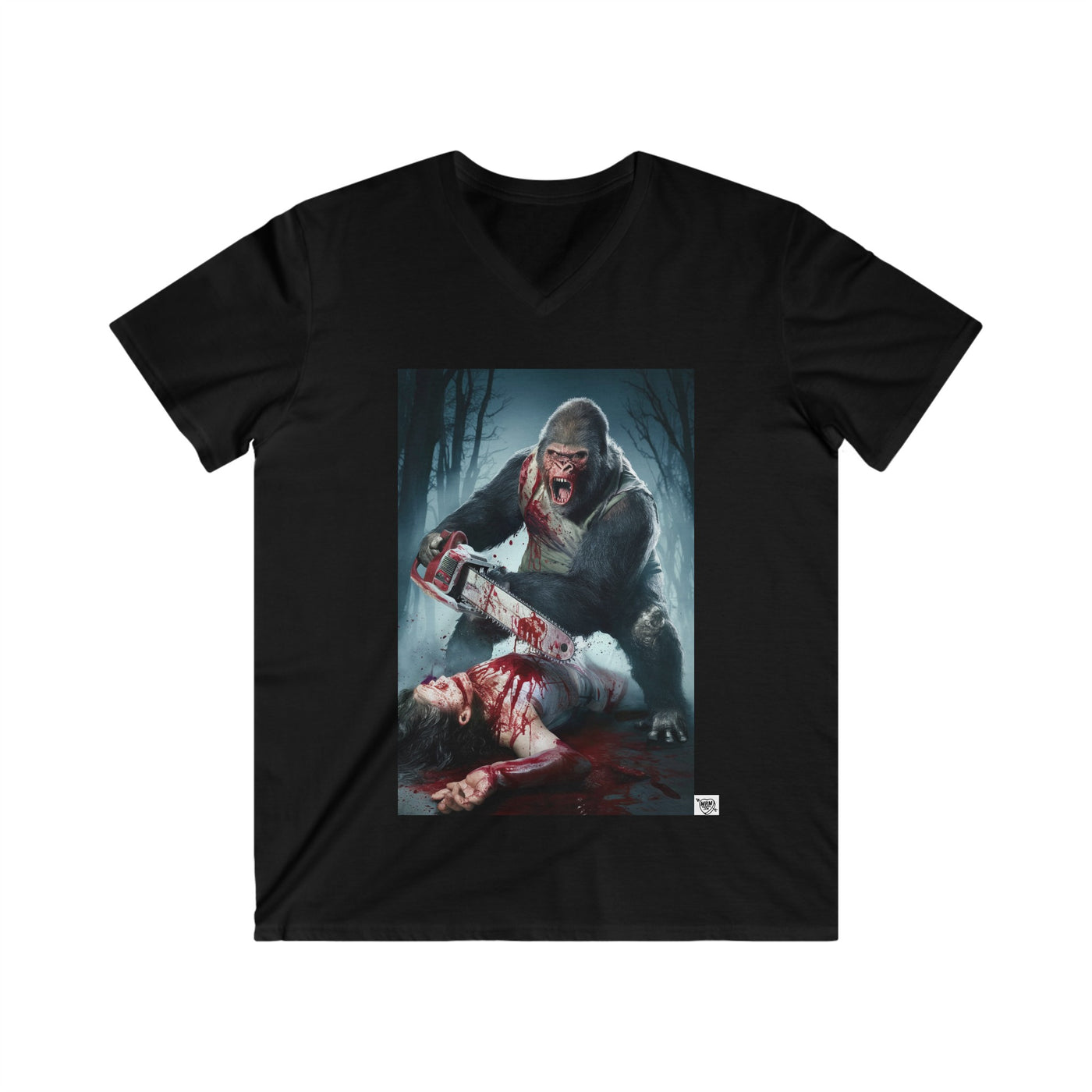 3. Gorilla Chainsaw Massacre - V-neck