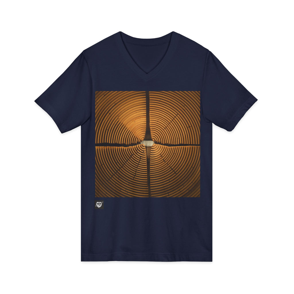 Sleek Geometric Design - V-Neck