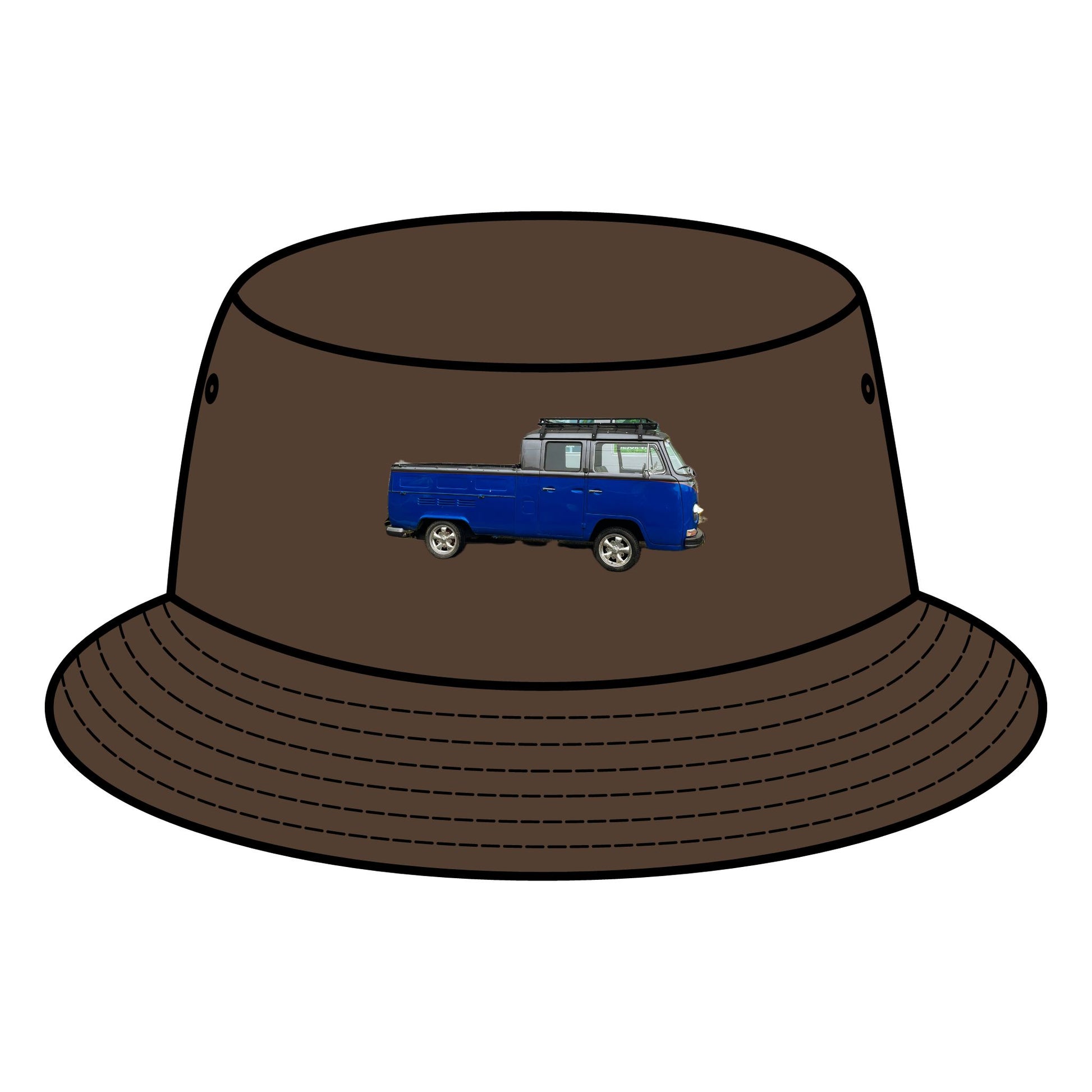 VW - Vintage Truck Bucket Hat, Summer Accessories, Outdoor Sun Hat, Beachwear, Travel Gift, Bohemian Style