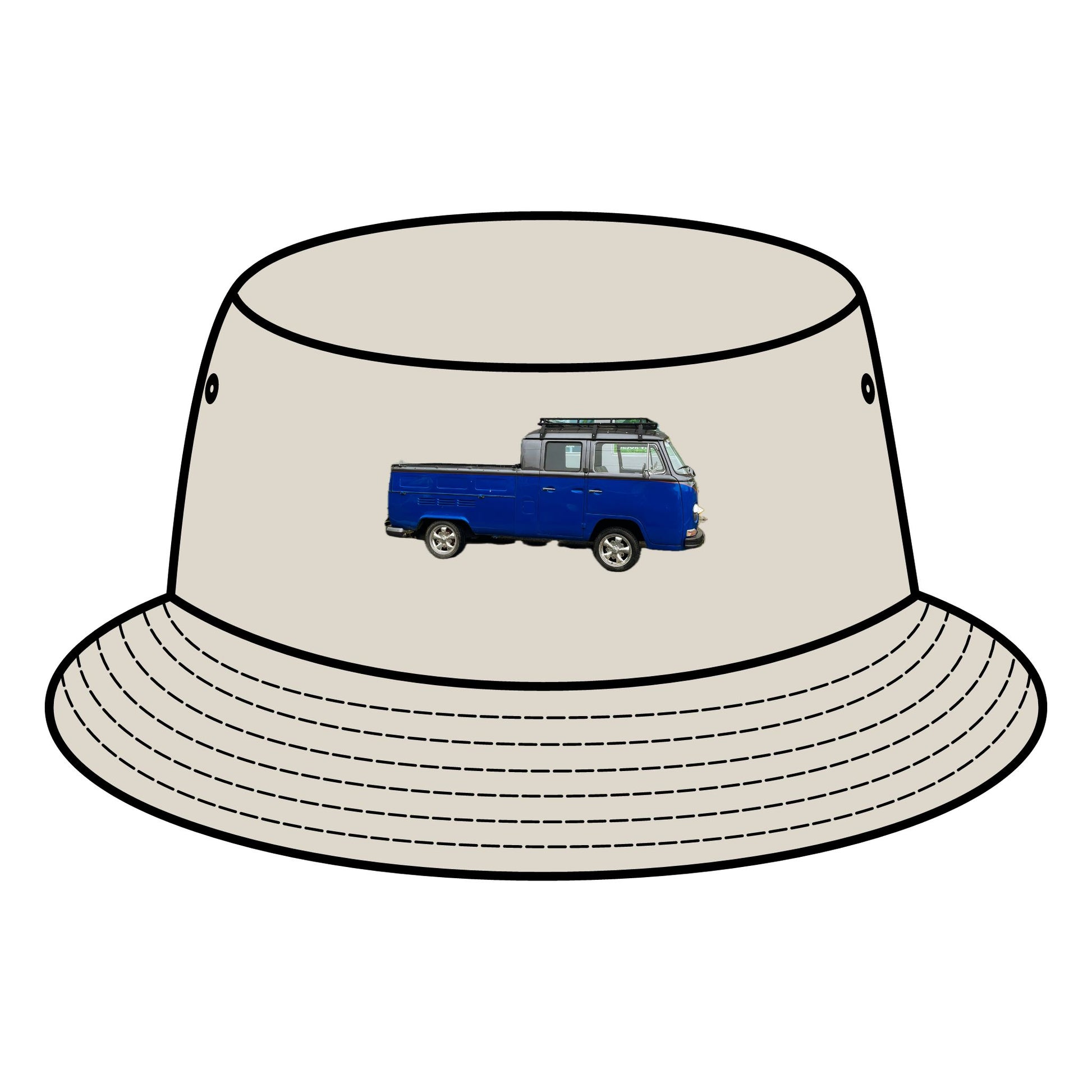 VW - Vintage Truck Bucket Hat, Summer Accessories, Outdoor Sun Hat, Beachwear, Travel Gift, Bohemian Style