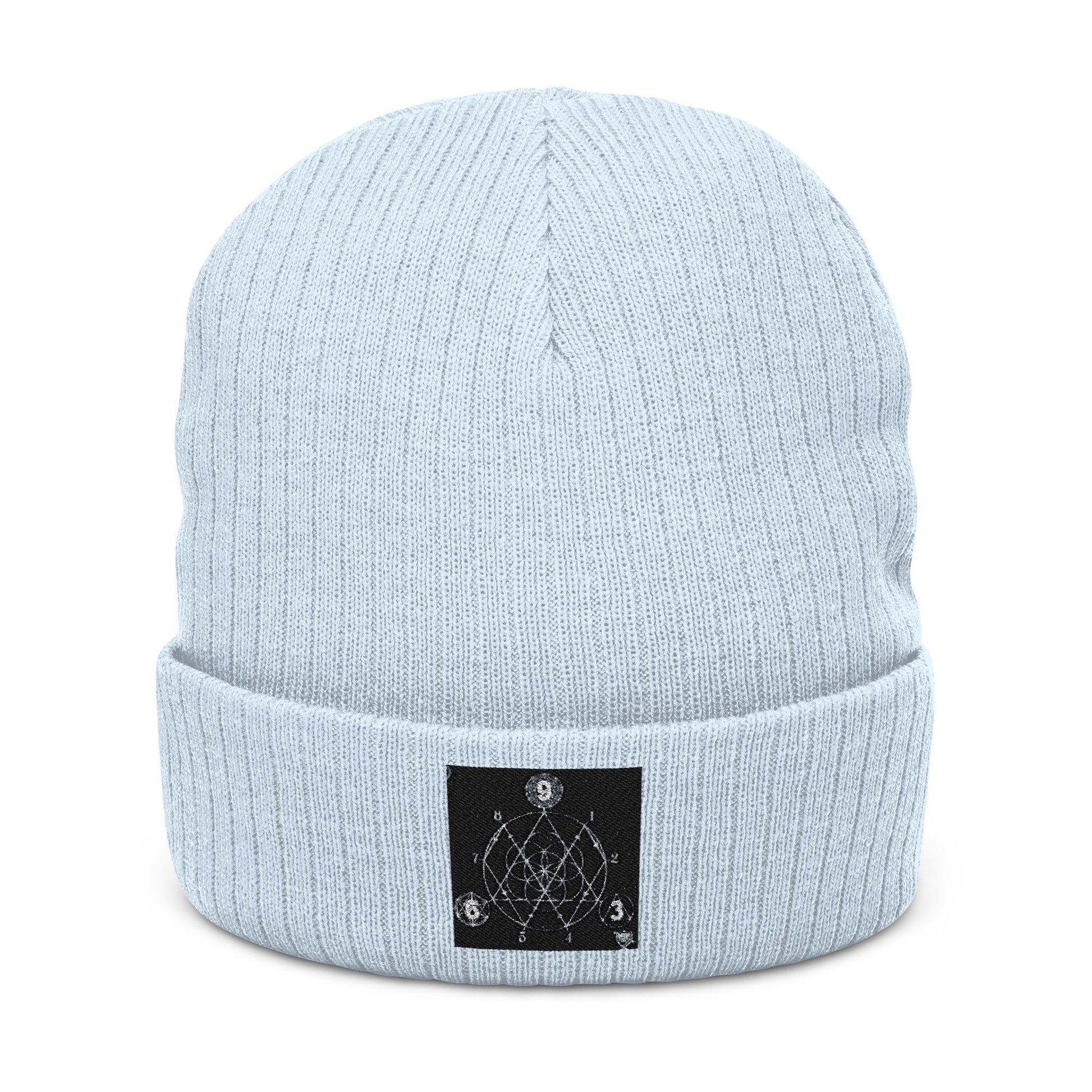 Numbers numbers - Ribbed Knit Beanie,