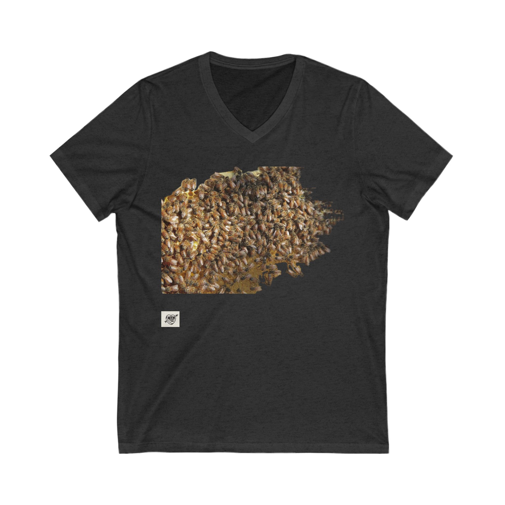 Bees - Honey Bee State Graphic Tee - Unisex V-Neck