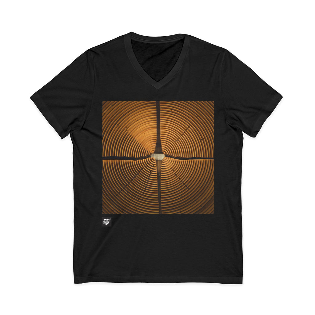 Sleek Geometric Design - V-Neck