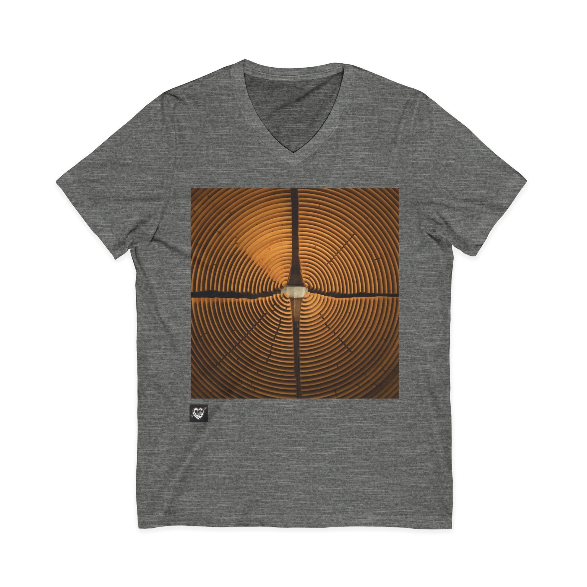Sleek Geometric Design - V-Neck