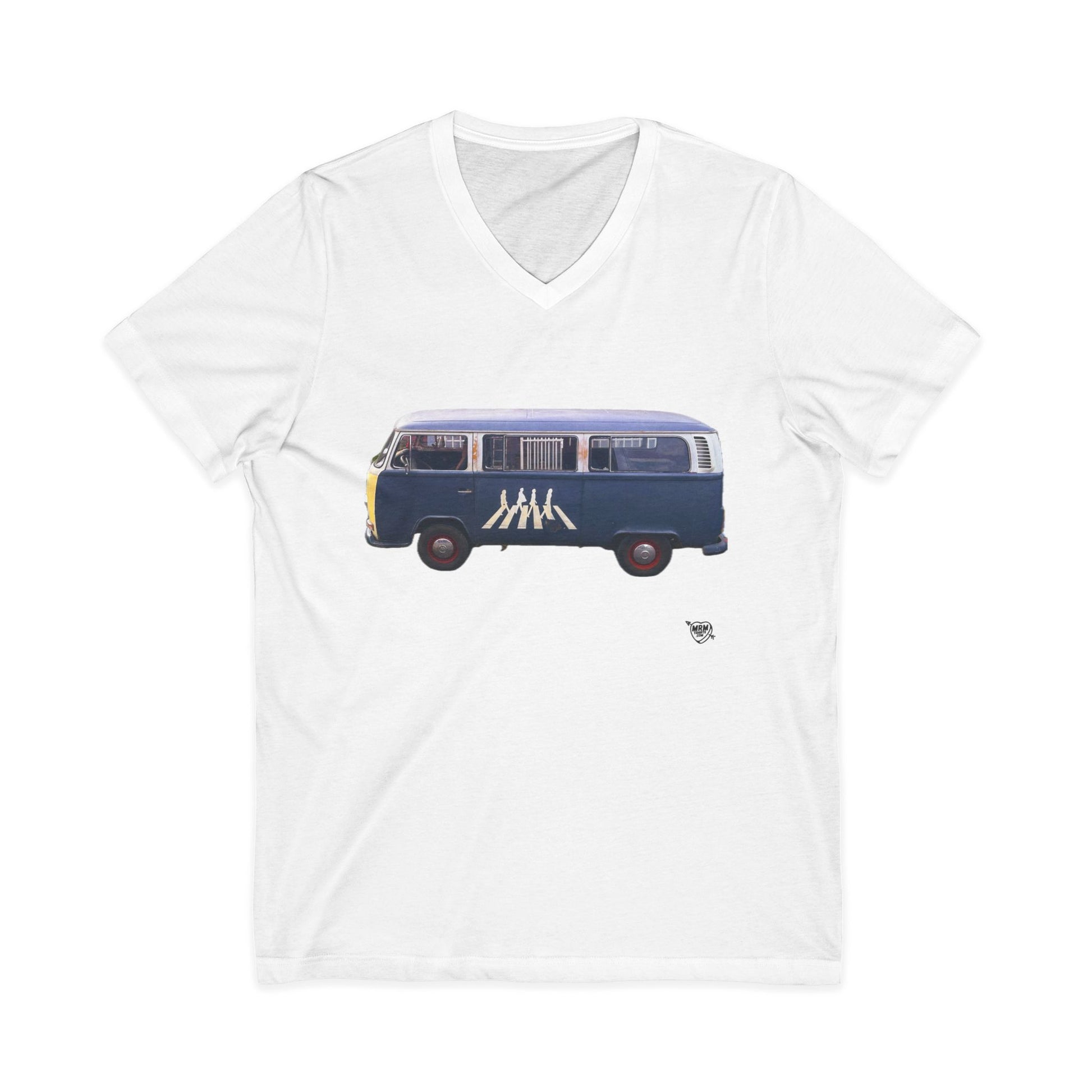 The Beatles on a VW  -  V-Neck