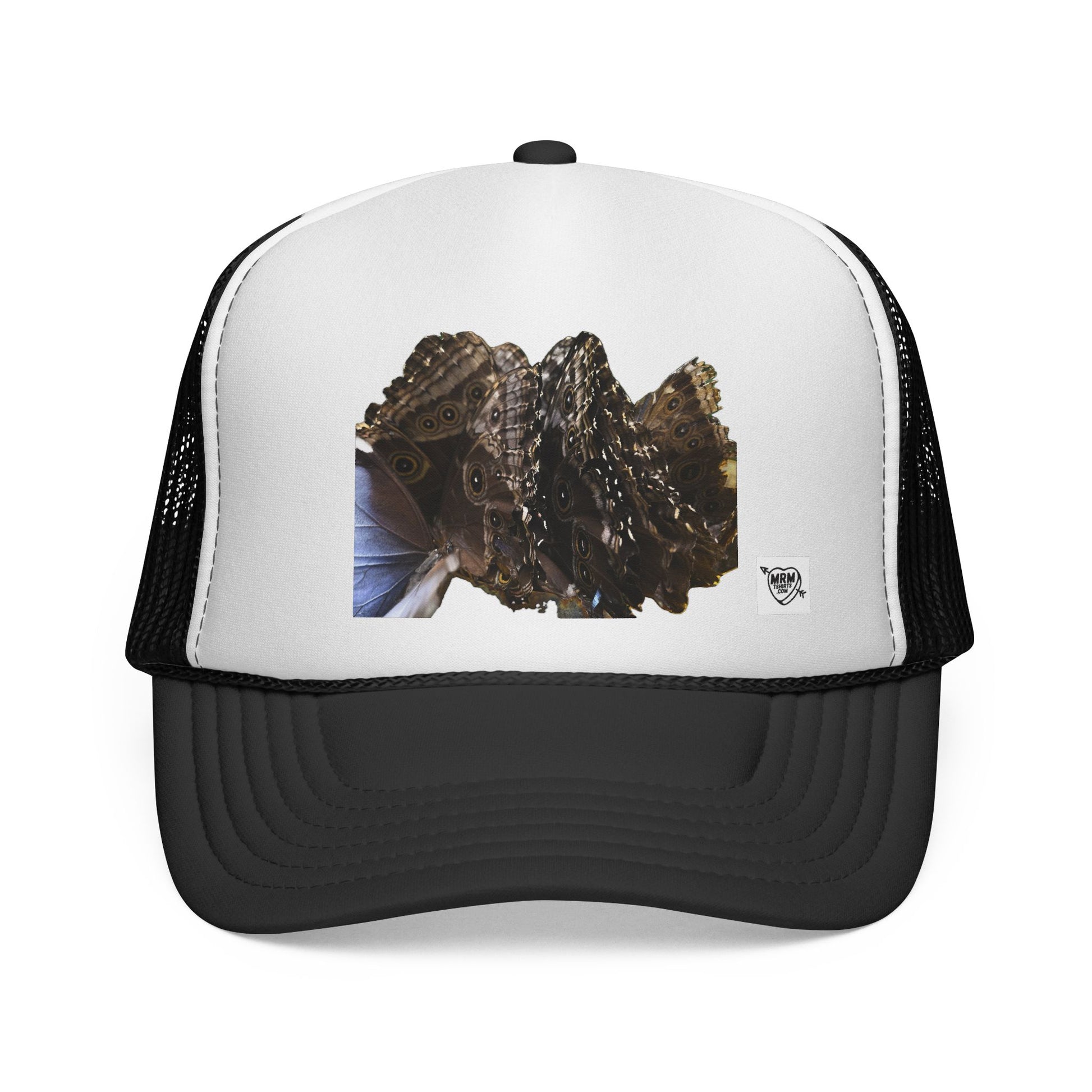 Trucker Cap — Realistic Owl Butterfly Wing Graphic Trucker Hat