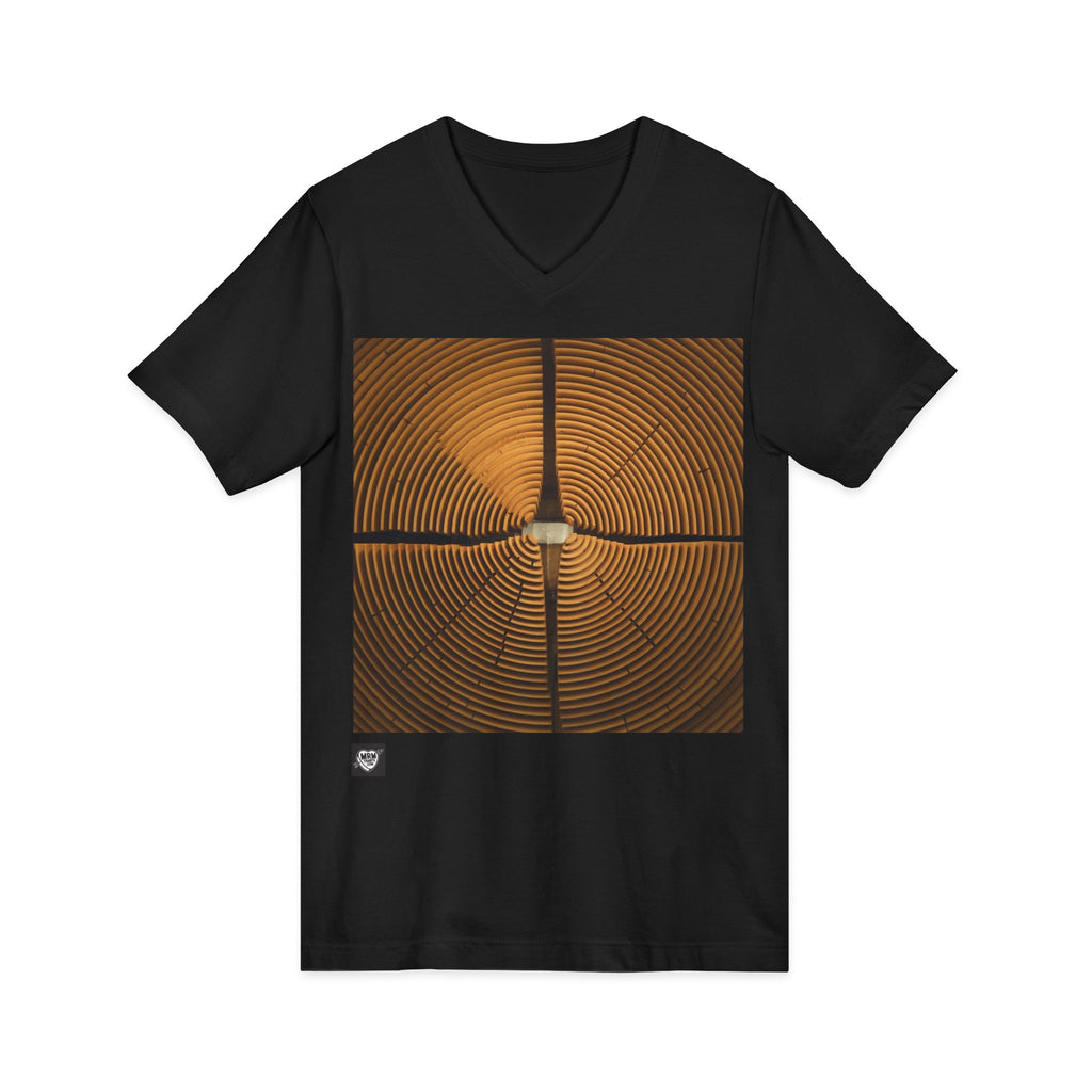 Sleek Geometric Design - V-Neck
