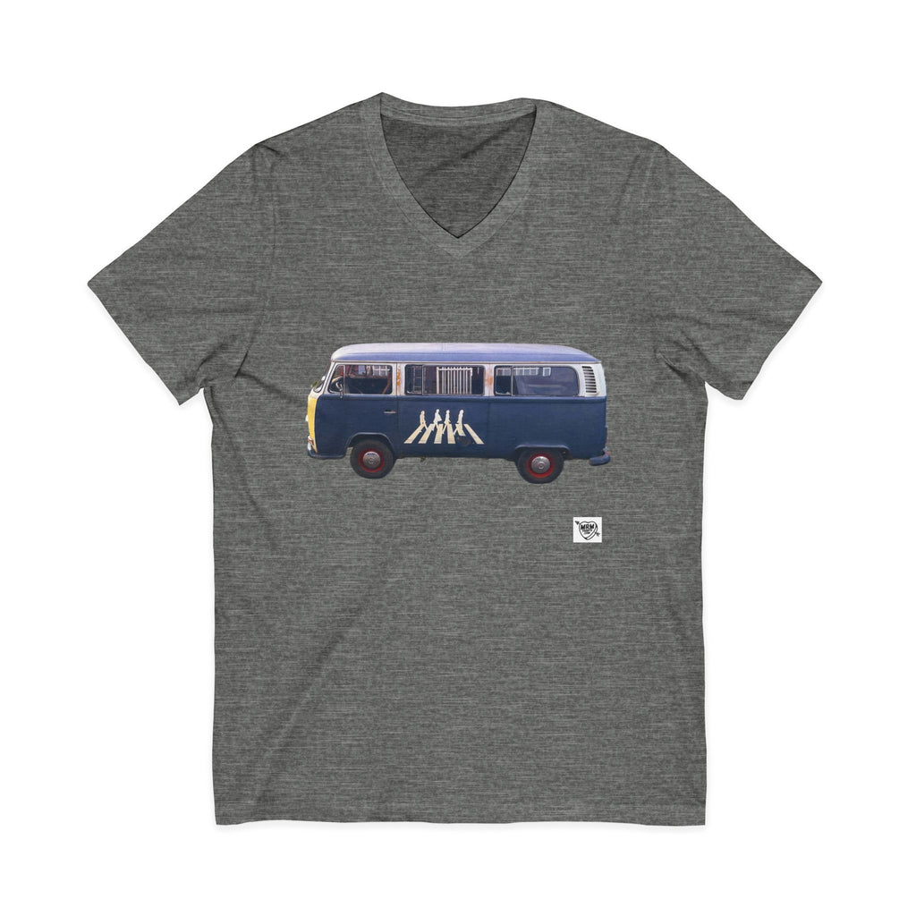 The Beatles on a VW  -  V-Neck