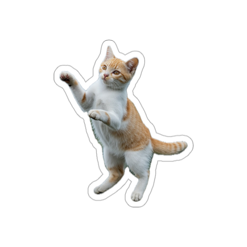 Playful Ginger Cat - Sticker