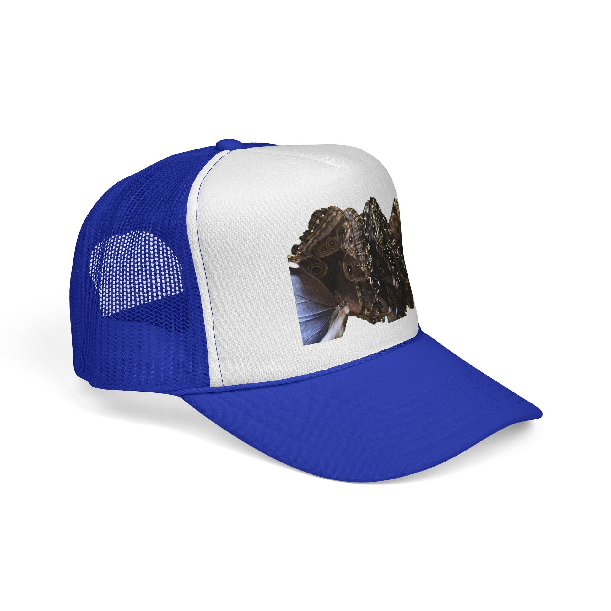 Trucker Cap — Realistic Owl Butterfly Wing Graphic Trucker Hat