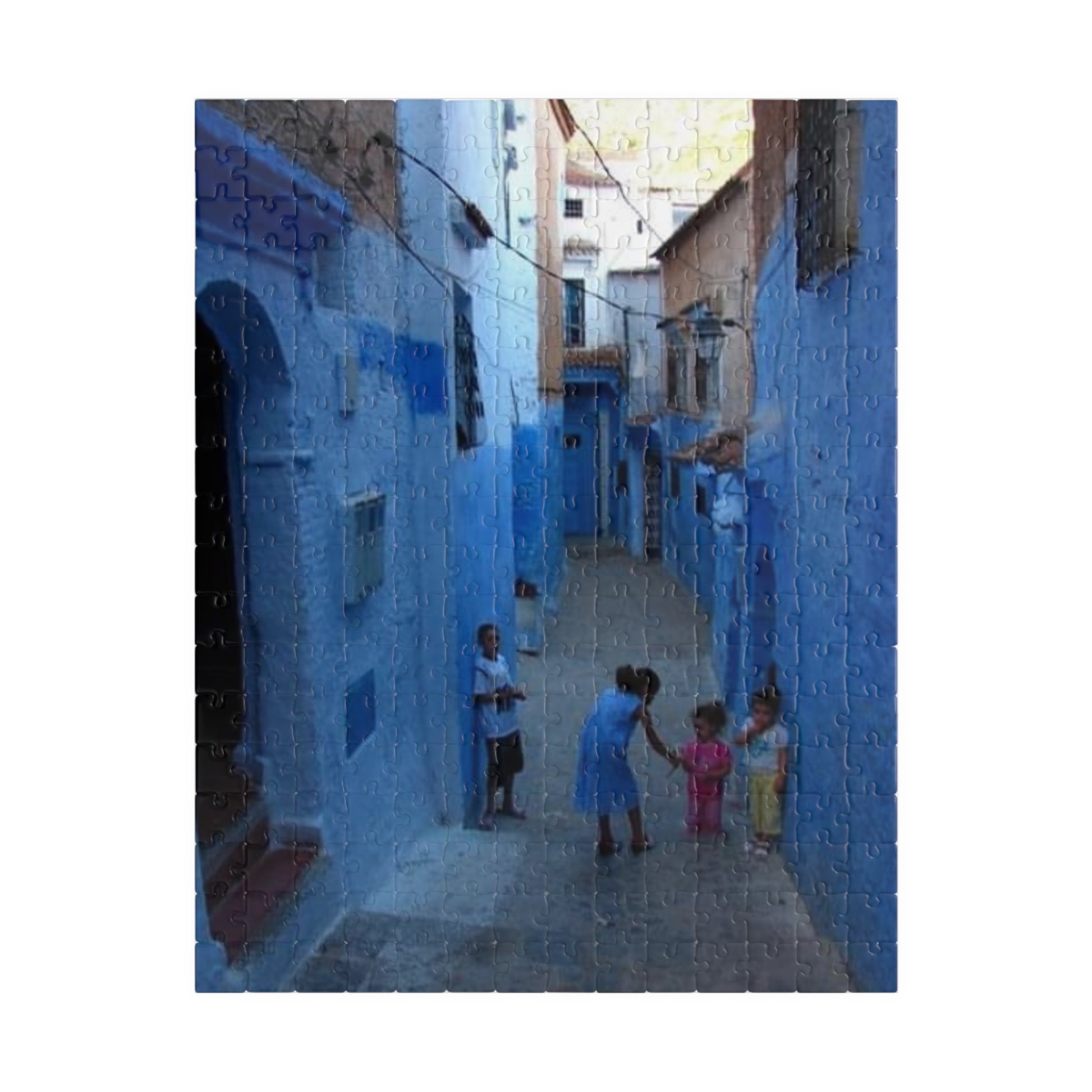 Chefchaouen Morocco - Puzzle - 110, 252, 520, 1014-piece Jigsaw, Gift for Puzzle Chefchaouen