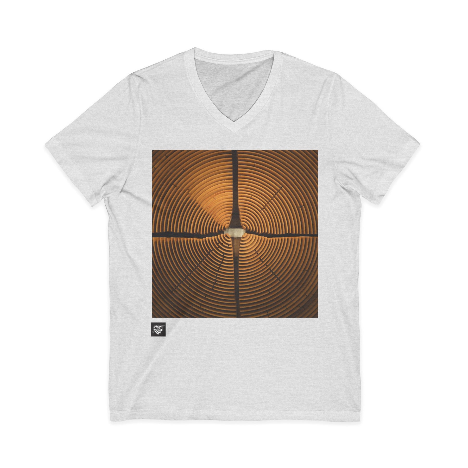 Sleek Geometric Design - V-Neck