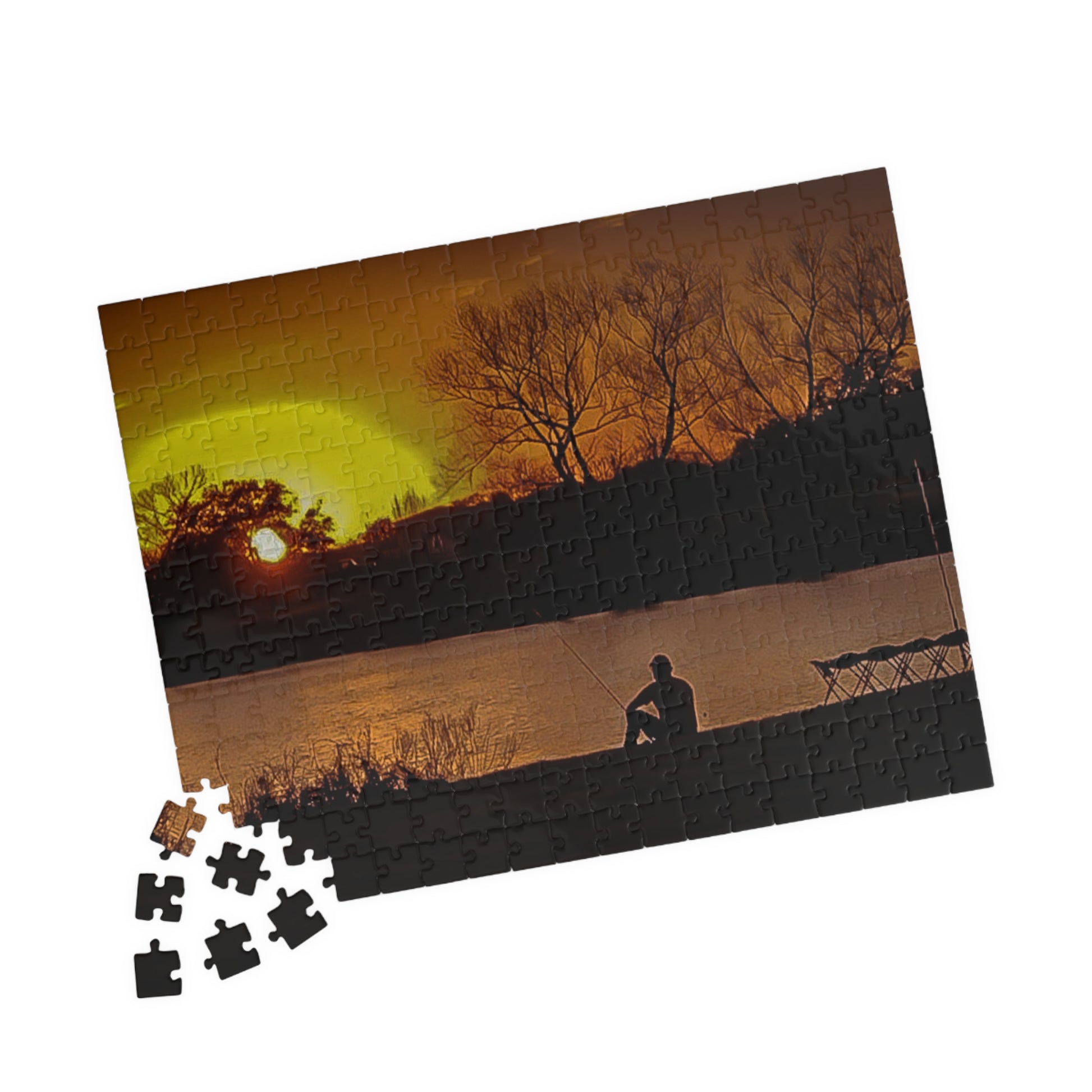Fishing in the sundown of Austin - Puzzle - 110, 252, 520, 1014