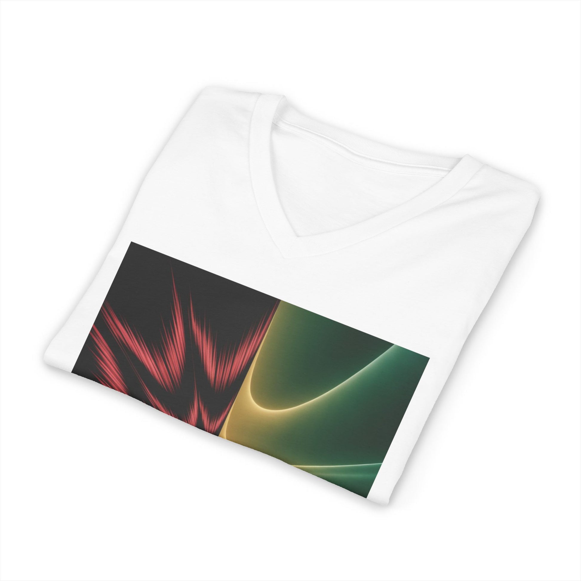 22222 Split Frequency Abstract Soundwave - 3 - V-Neck