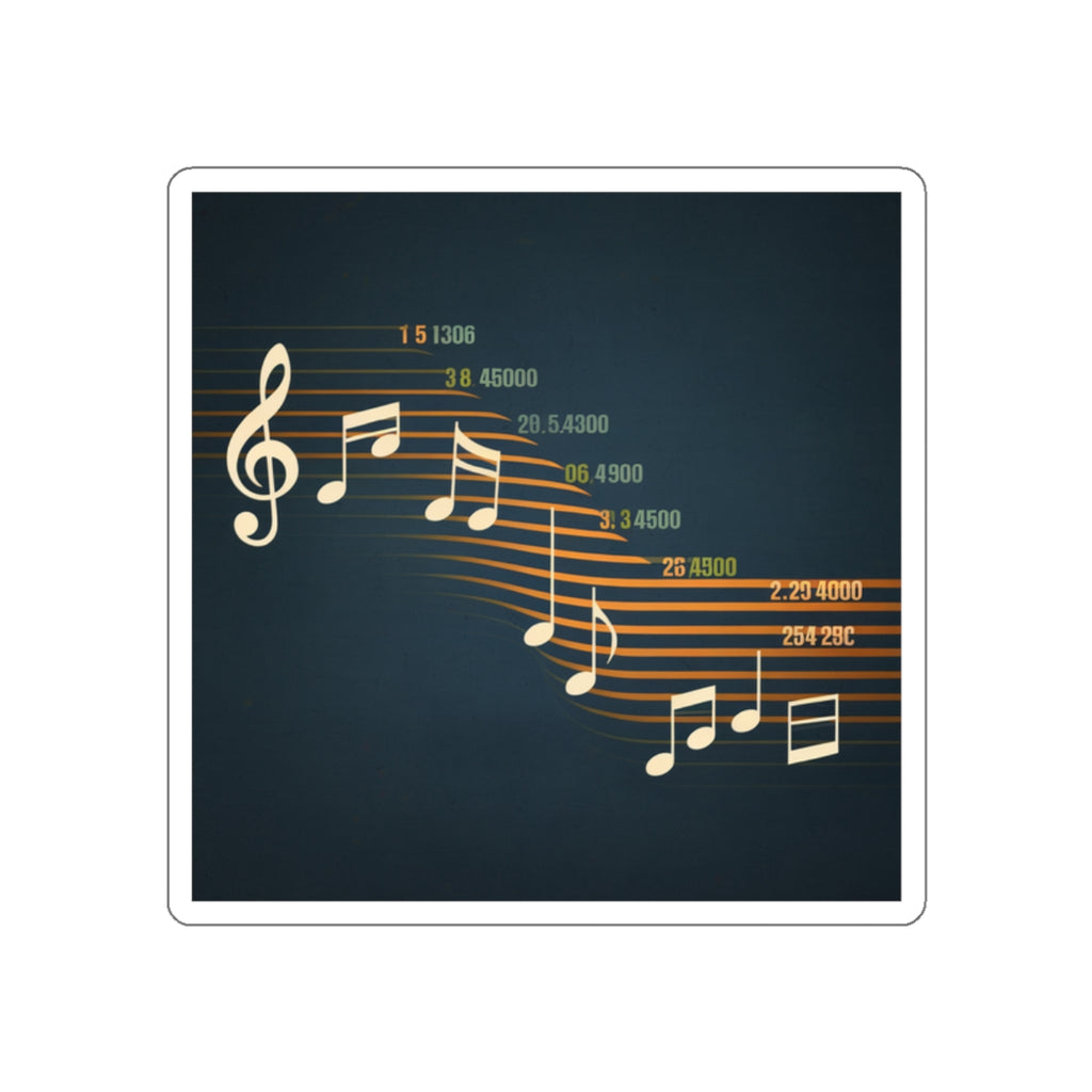Illegal Music Notes - Sticker