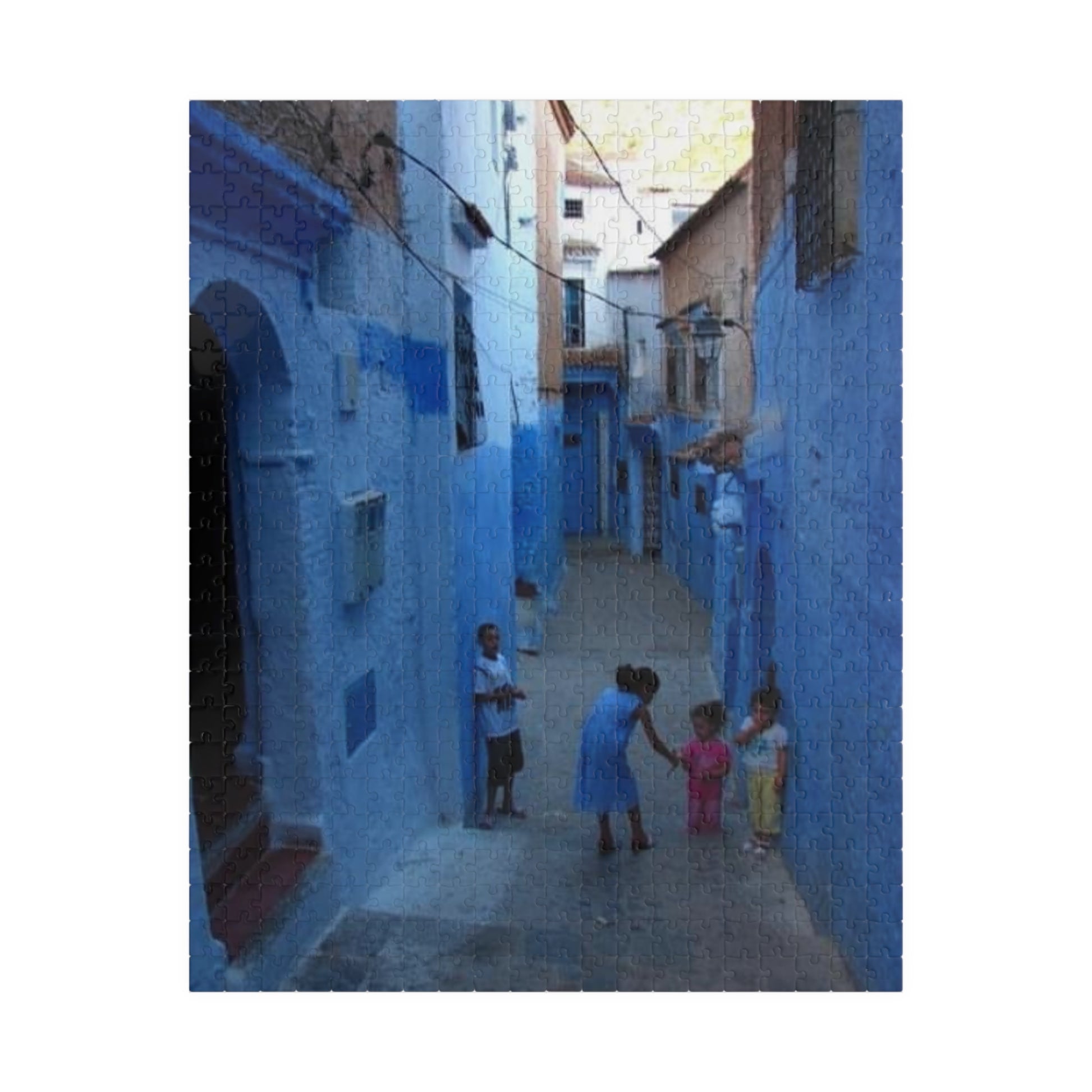 Chefchaouen Morocco - Puzzle - 110, 252, 520, 1014-piece Jigsaw, Gift for Puzzle Chefchaouen