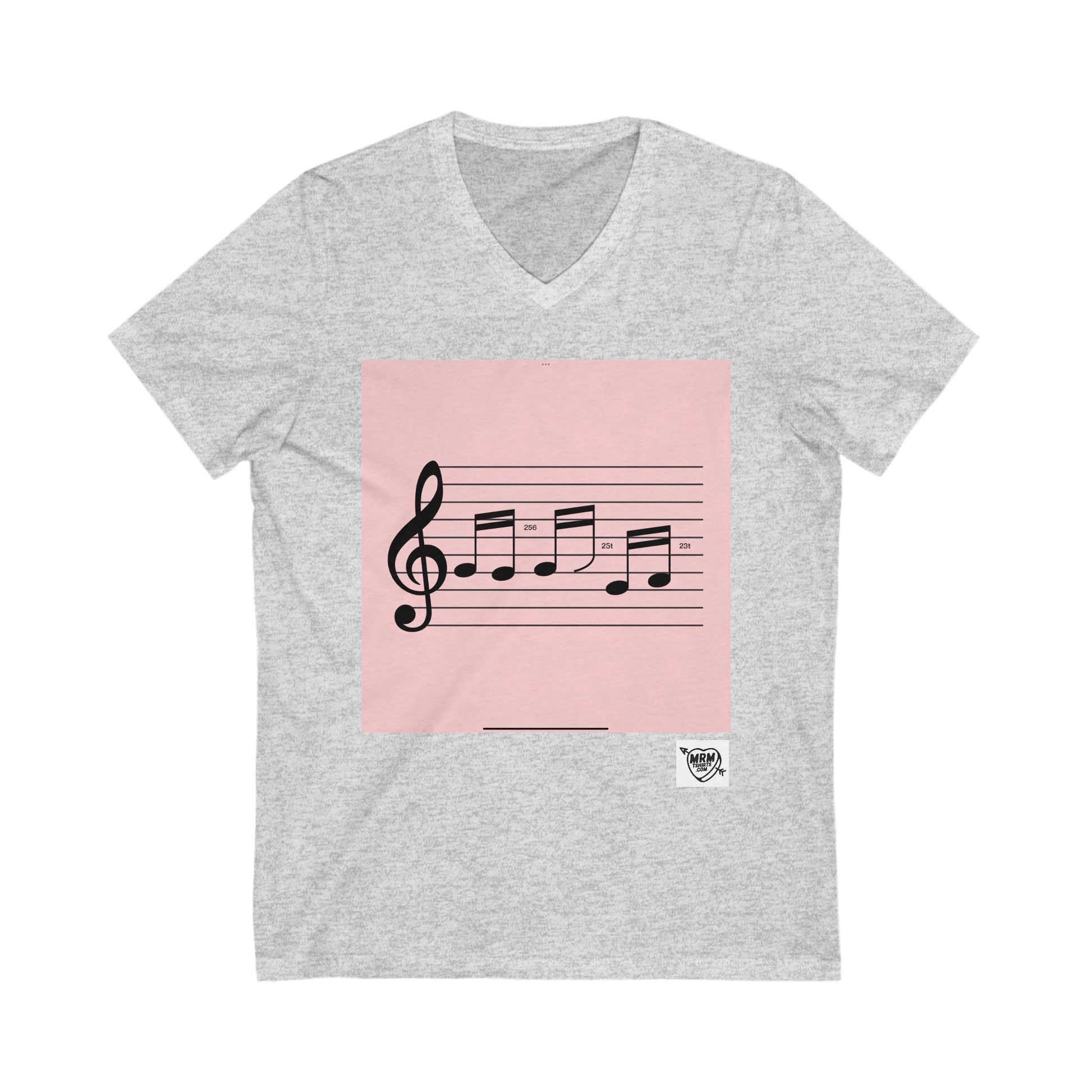 256 hey music. - Magic numbers  - V-Neck