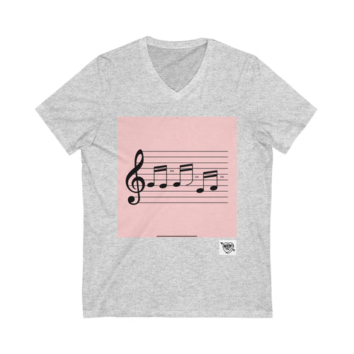 256 hey music. - Magic numbers  - V-Neck