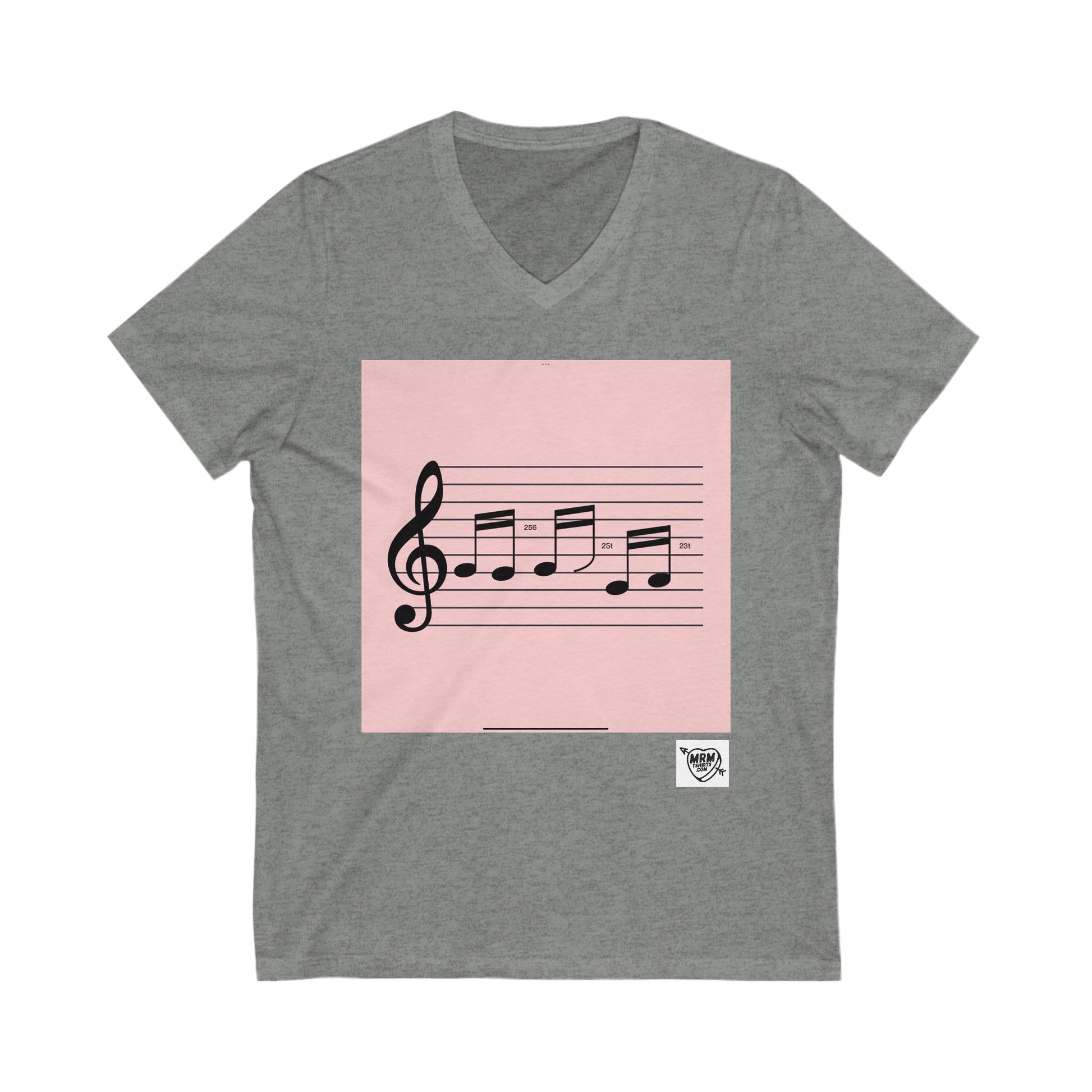 256 hey music. - Magic numbers  - V-Neck
