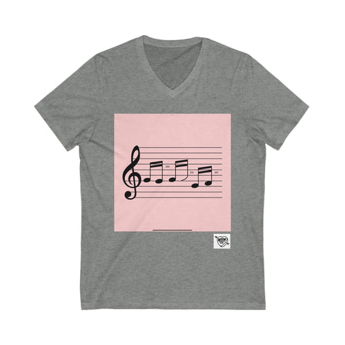 256 hey music. - Magic numbers  - V-Neck
