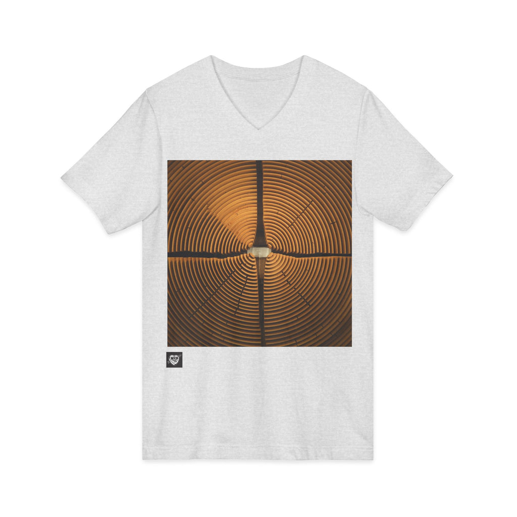 Sleek Geometric Design - V-Neck