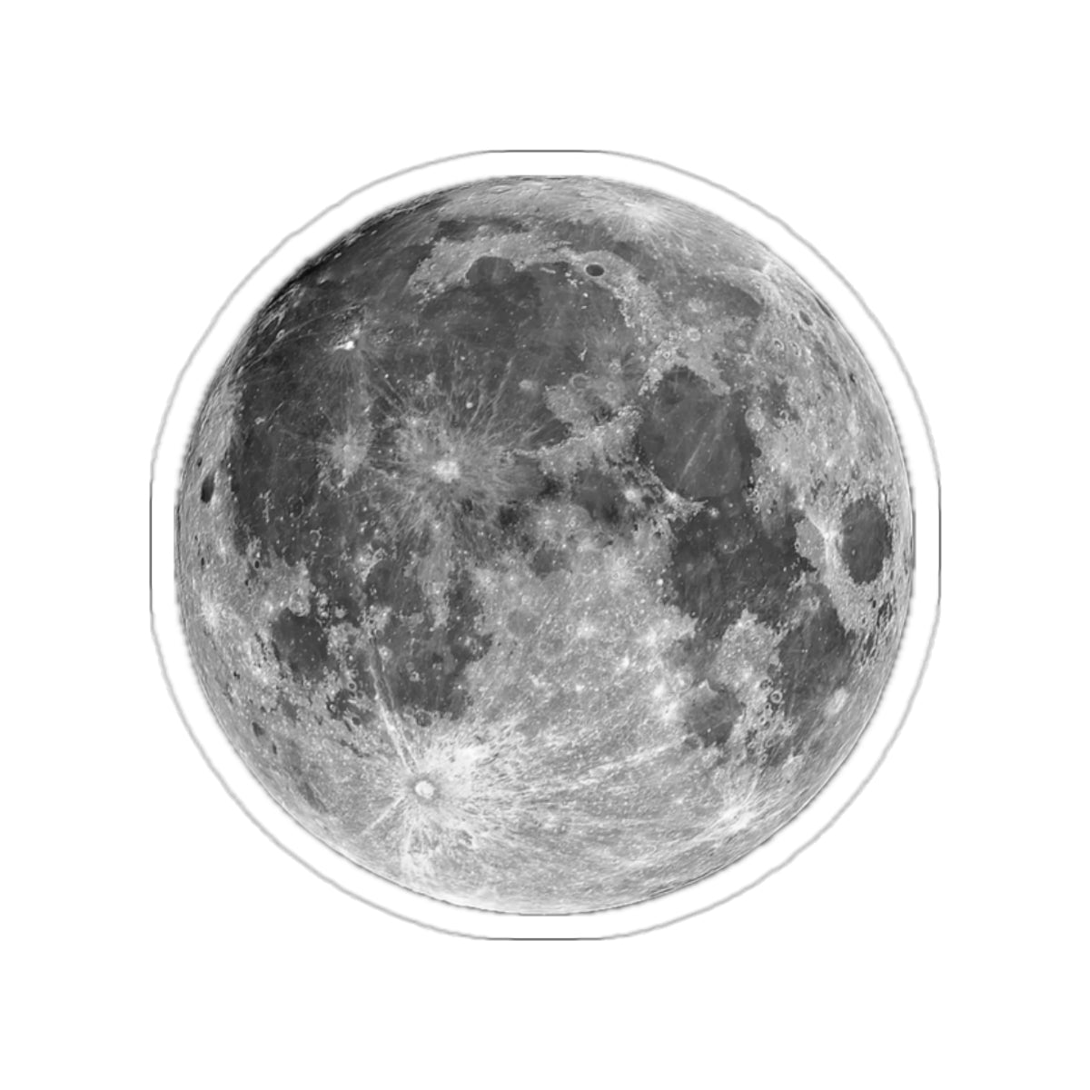 The moon - sticker