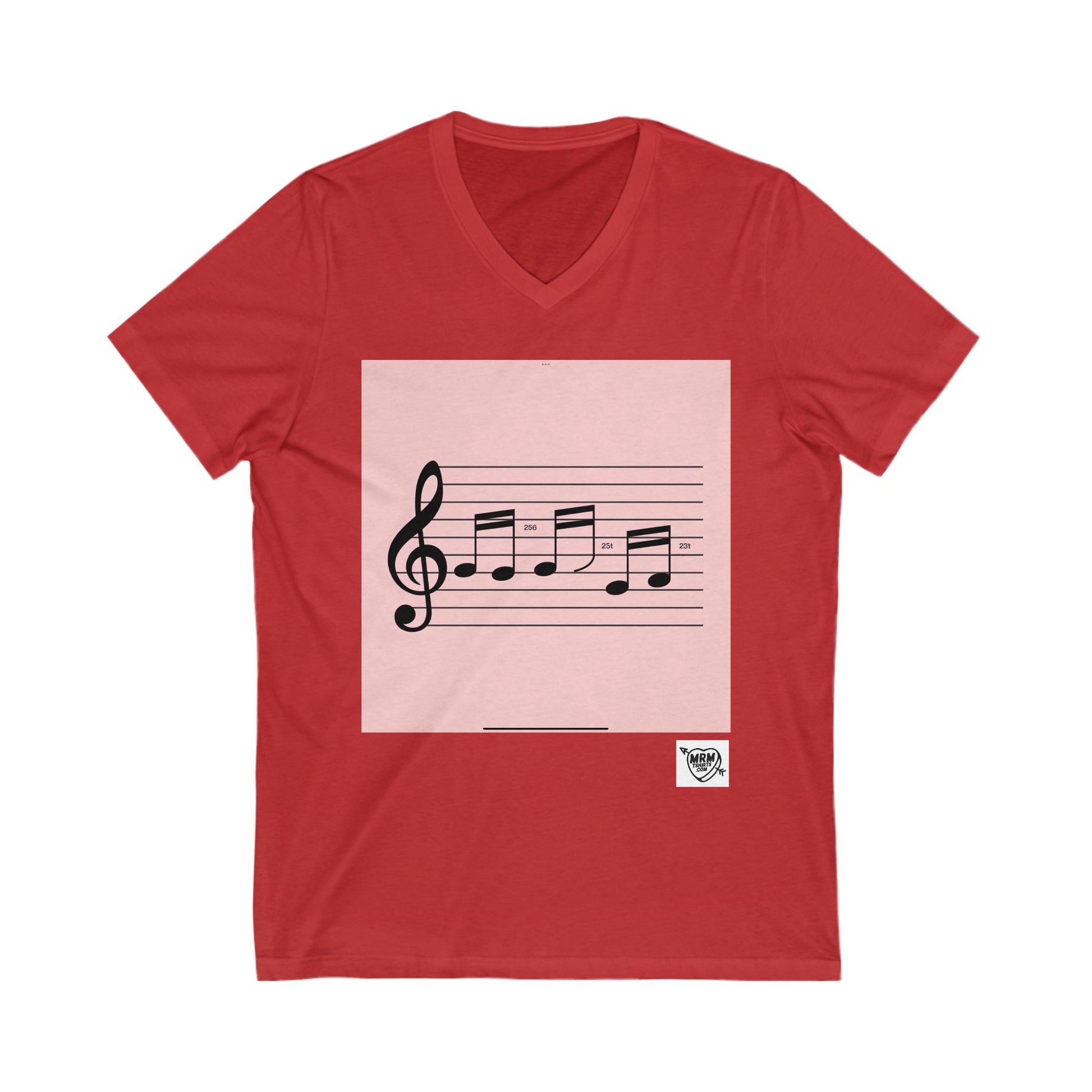 256 hey music. - Magic numbers  - V-Neck