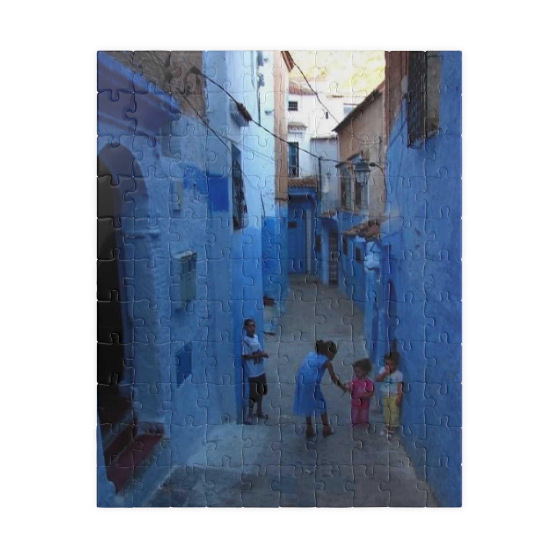Chefchaouen Morocco - Puzzle - 110, 252, 520, 1014-piece Jigsaw, Gift for Puzzle Chefchaouen